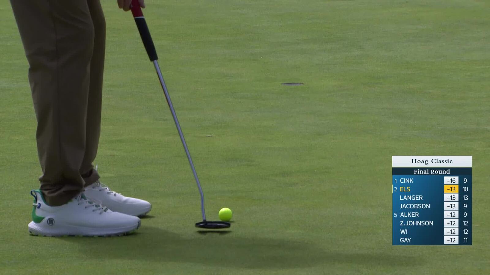 Ernie Els | Round 3 | 11th hole | Shot 3 | 2026 Hoag Classic