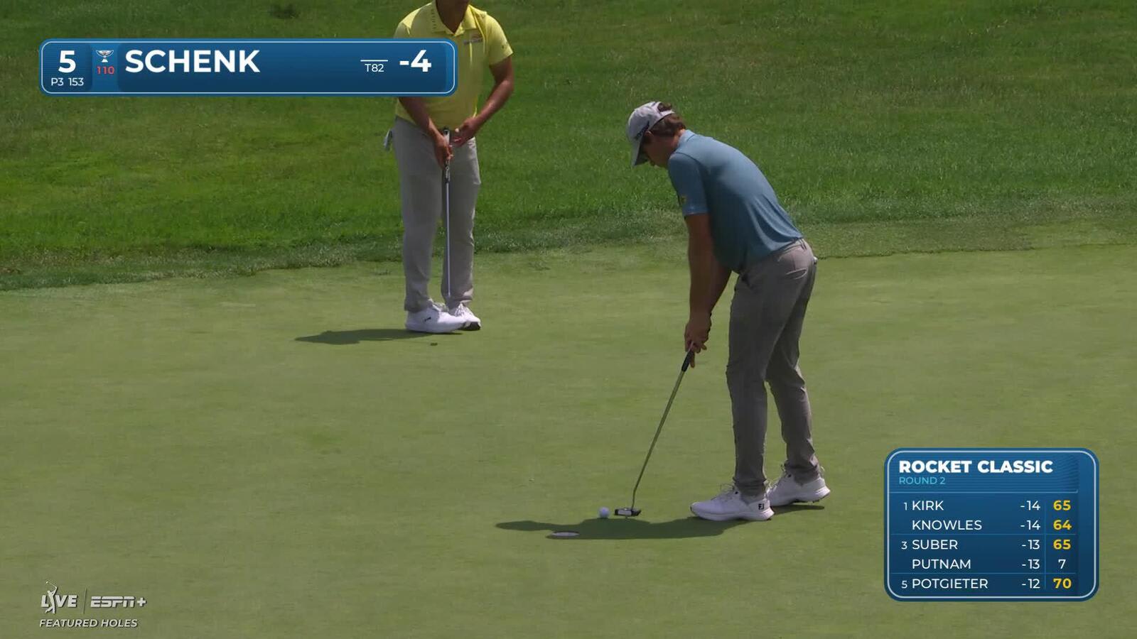 Adam Schenk | Round 2 | 5th hole | Shot 3 | 2025 Rocket Classic