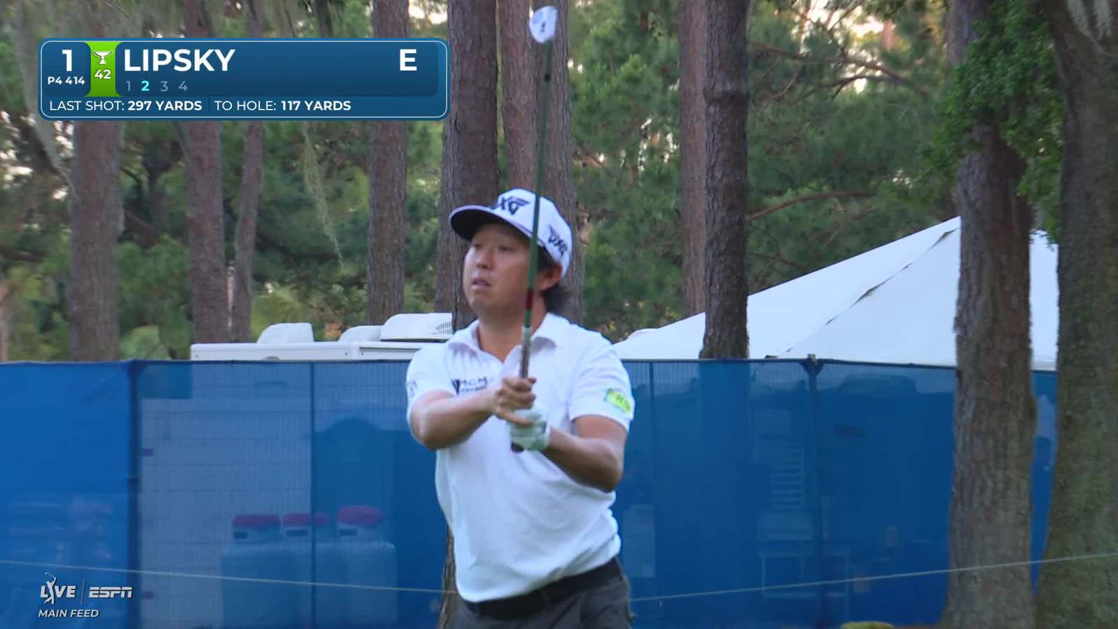 David Lipsky | Round 1 | 1st hole | Shot 2 | 2026 RBC Heritage