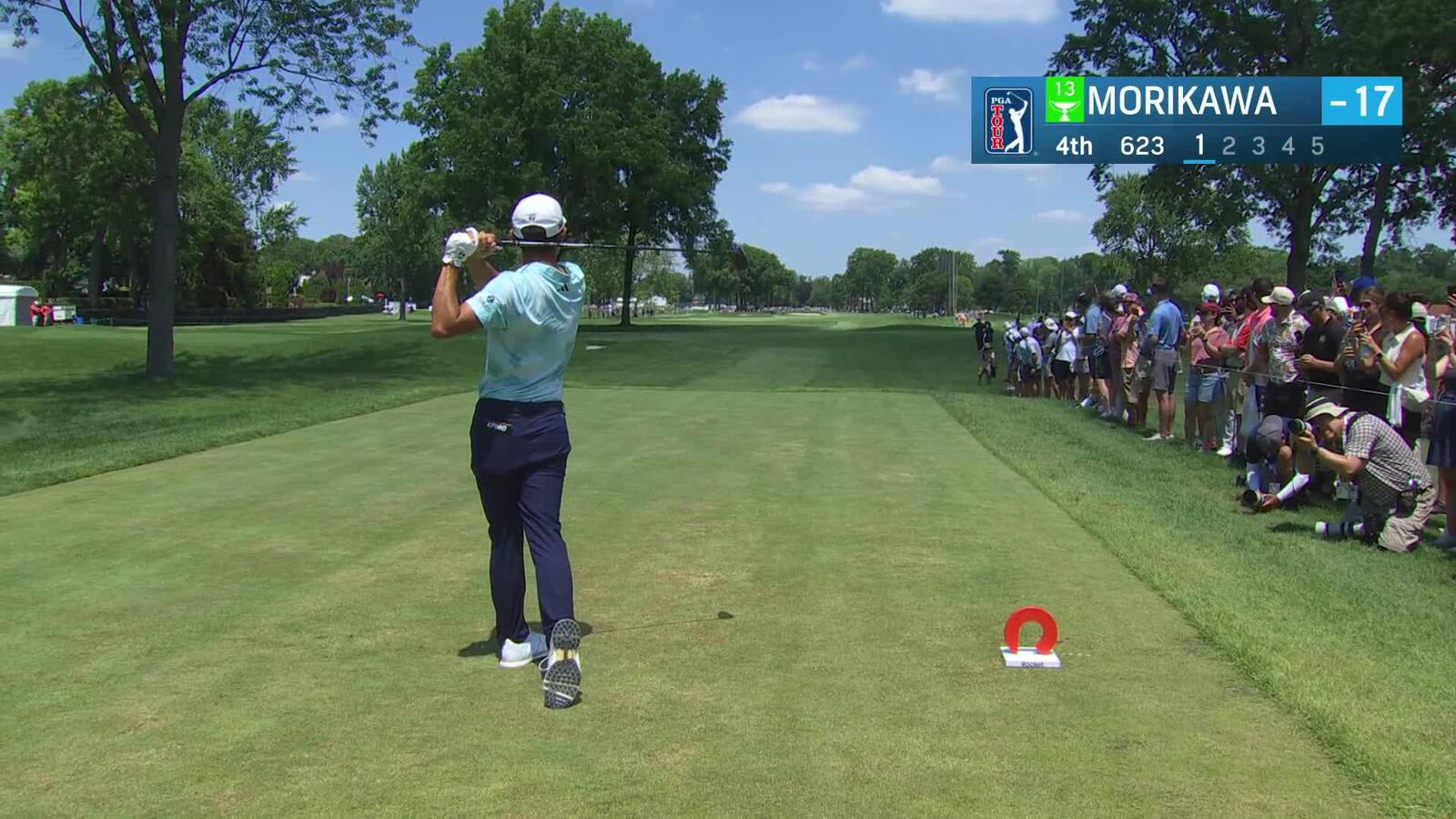 Collin Morikawa | Round 4 | 4th hole | Shot 1 | 2025 Rocket Classic