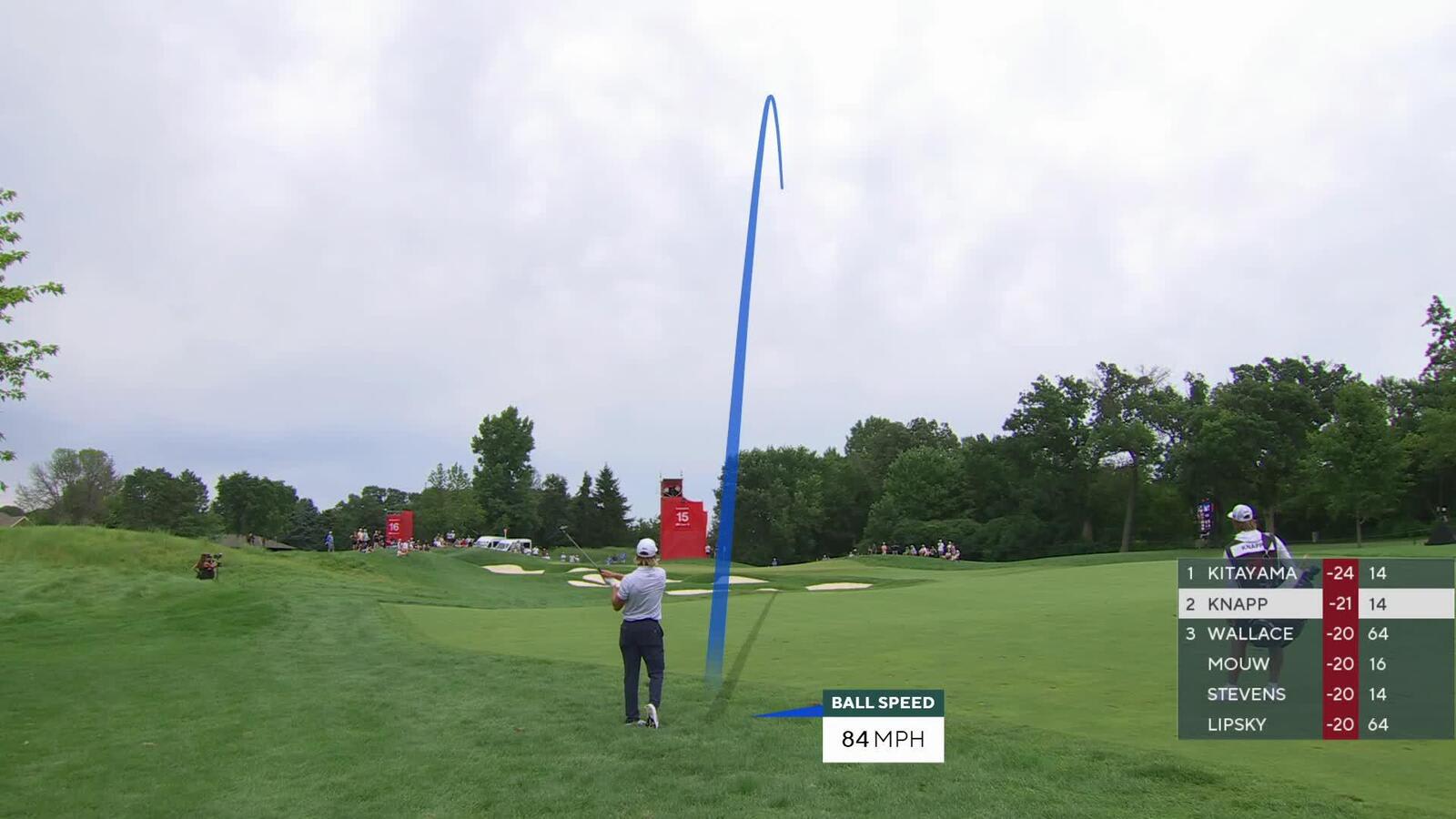 Jake Knapp | Round 4 | 15th hole | Shot 2 | 2025 3M Open