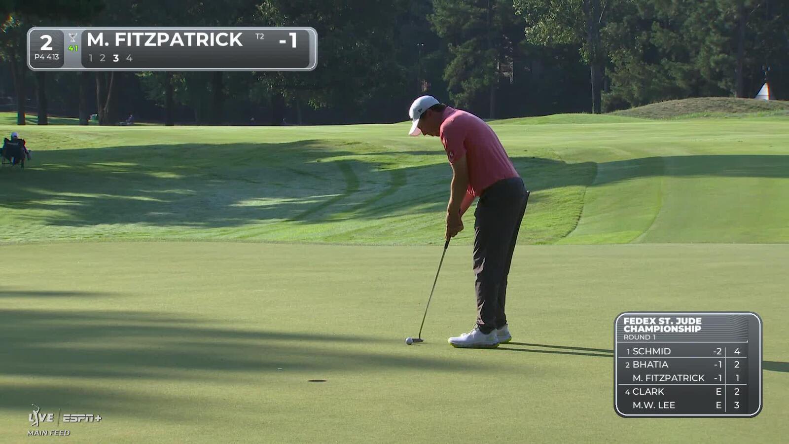 Matt Fitzpatrick | Round 1 | 2nd hole | Shot 3 | 2025 FedEx St. Jude