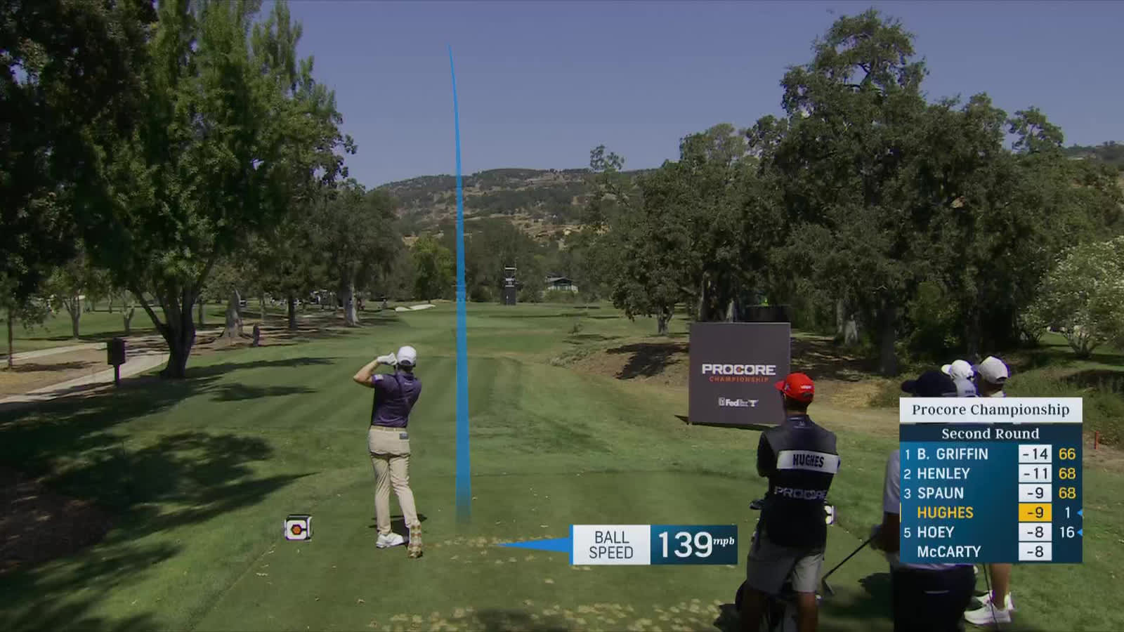 Mackenzie Hughes | Round 2 | 11th hole | Shot 1 | 2025 Procore