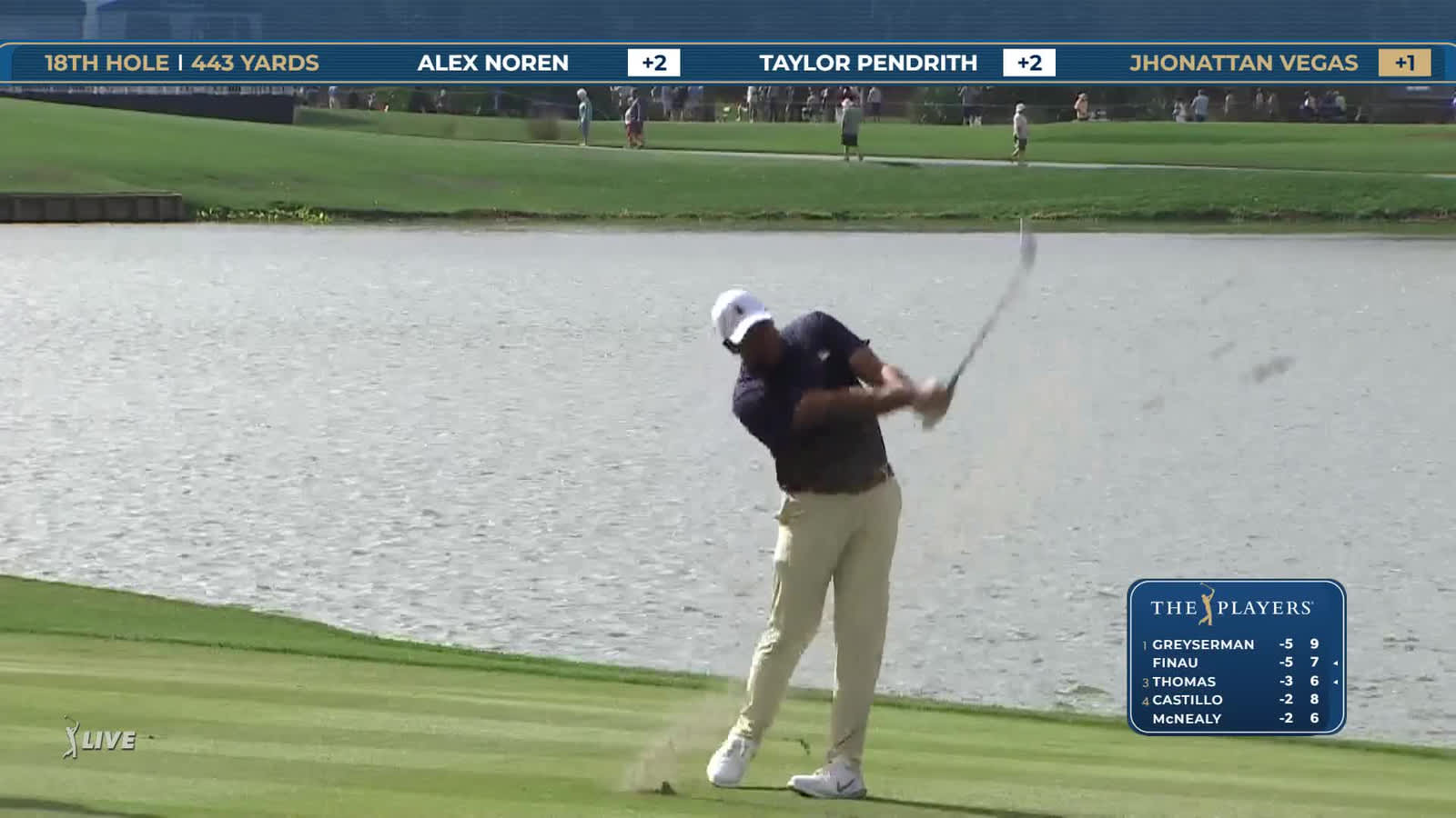 Jhonattan Vegas | Round 1 | 18th hole | Shot 2 | 2026 THE PLAYERS