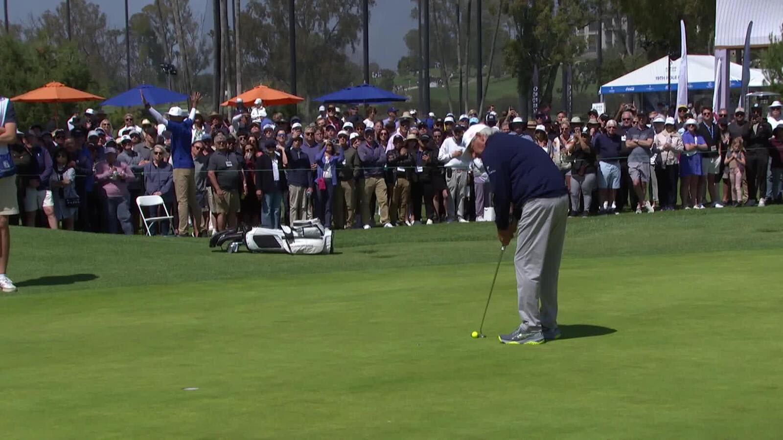 Fred Couples | Round 3 | 9th hole | Shot 4 | 2025 Hoag Classic