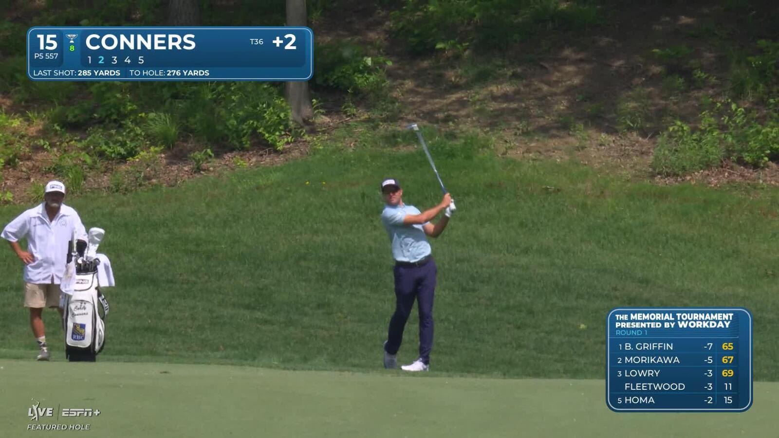 Corey Conners | Round 1 | 15th hole | Shot 2 | 2025 the Memorial