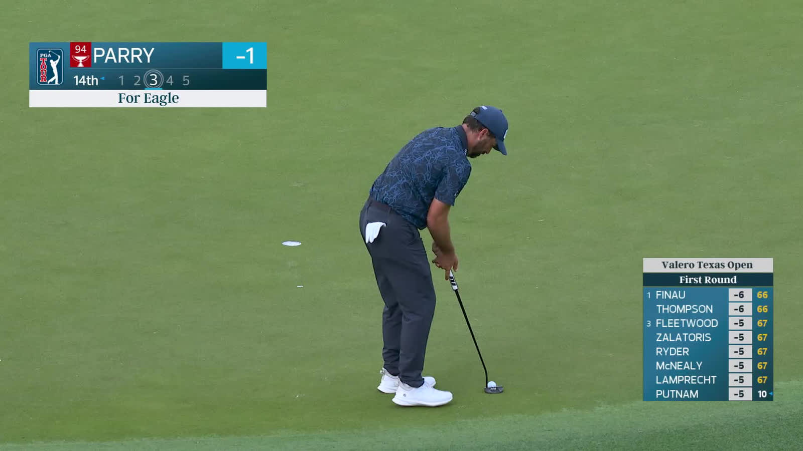 John Parry | Round 1 | 14th hole | Shot 3 | 2026 Valero