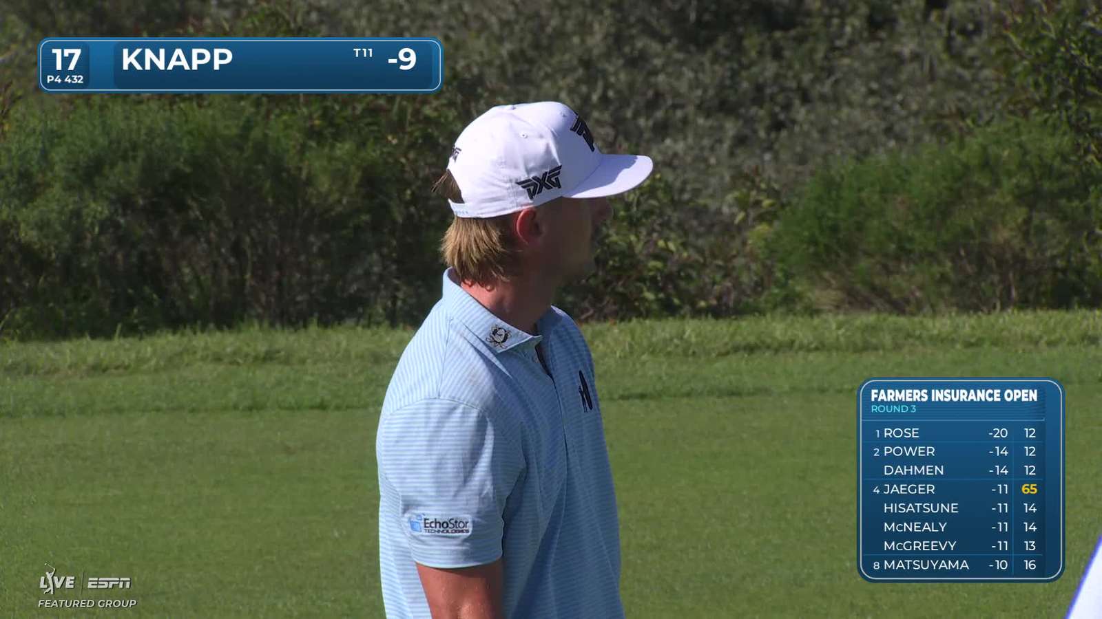 Jake Knapp | Round 3 | 17th hole | Shot 2 | 2026 Farmers