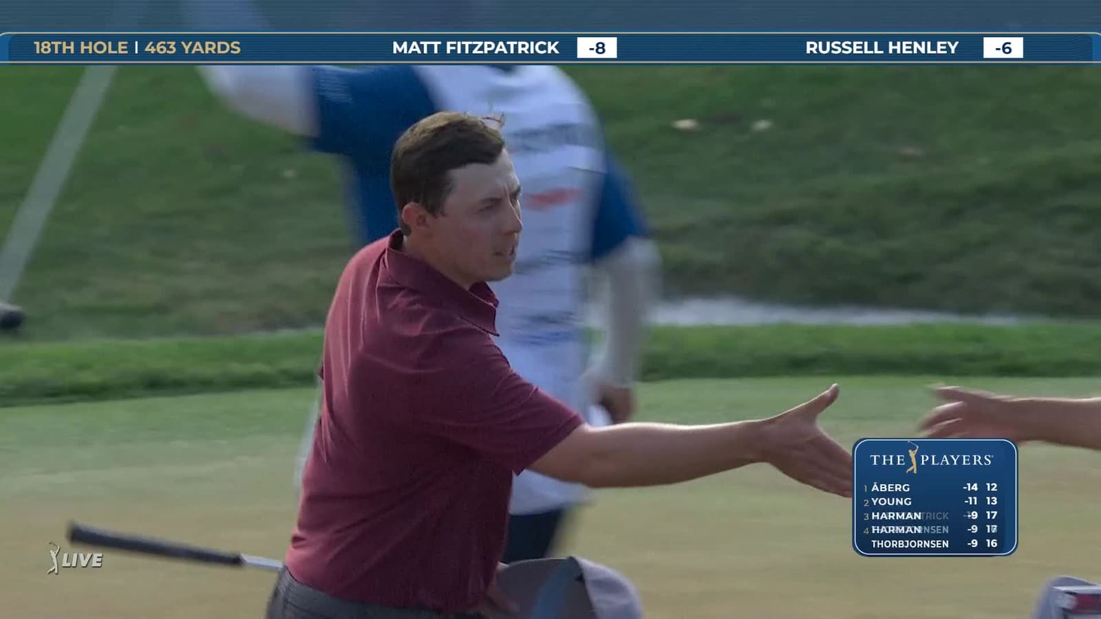 Matt Fitzpatrick | Round 3 | 18th hole | Shot 6 | 2026 THE PLAYERS