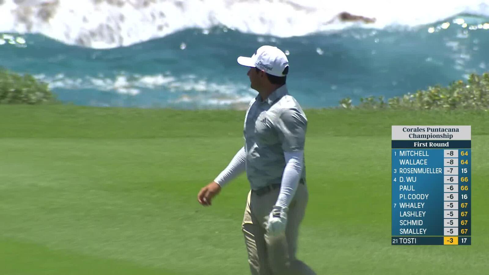 Alejandro Tosti | Round 1 | 18th hole | Shot 2 | 2025 Corales Puntacana