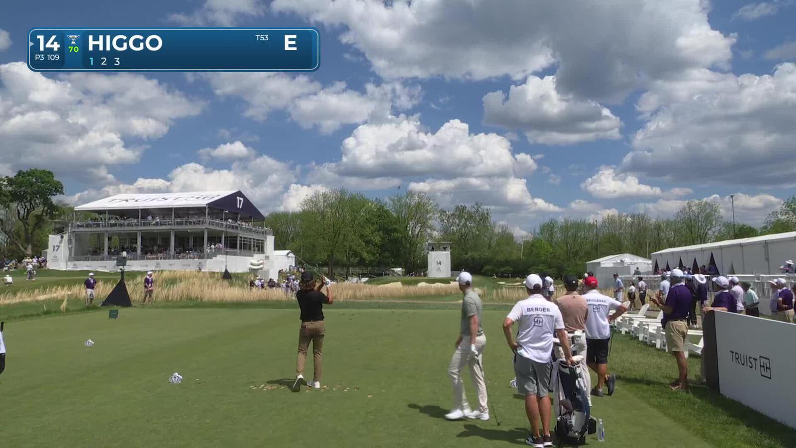 Garrick Higgo | Round 1 | 14th hole | Shot 1 | 2025 Truist Championship