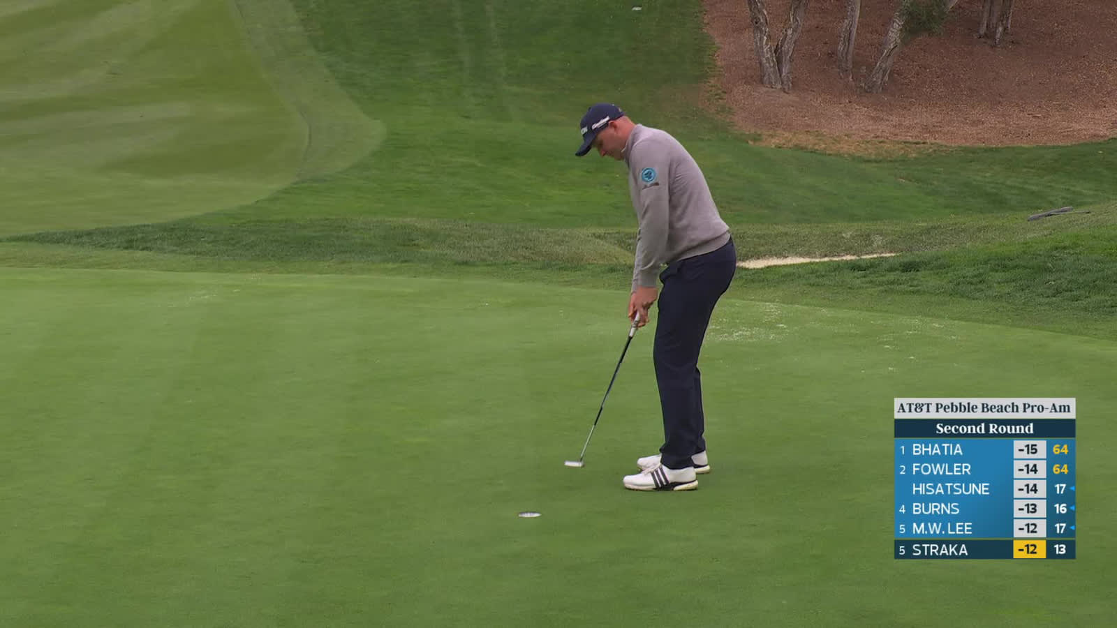 Sepp Straka | Round 2 | 14th hole | Shot 6 | 2026 AT&T Pebble Beach