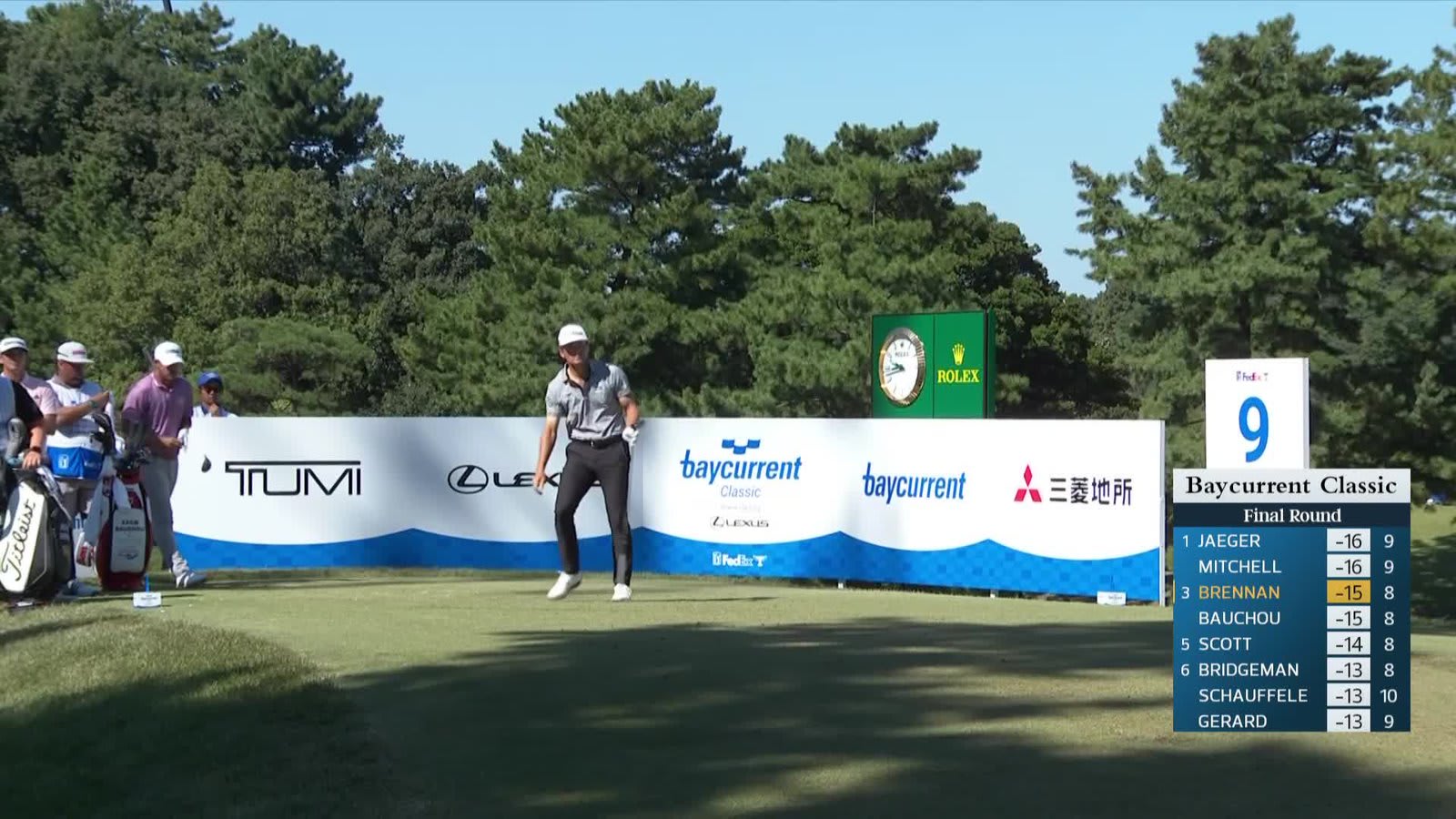 Michael Brennan | Round 4 | 9th hole | Shot 1 | 2026 Baycurrent