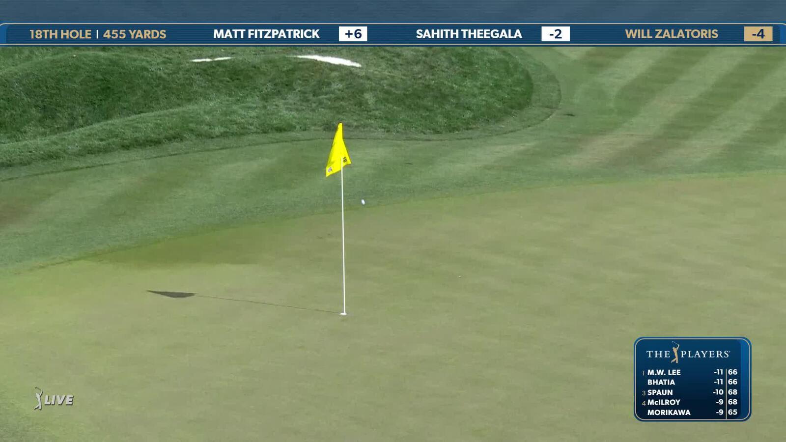 Will Zalatoris | Round 2 | 18th hole | Shot 2 | 2025 THE PLAYERS