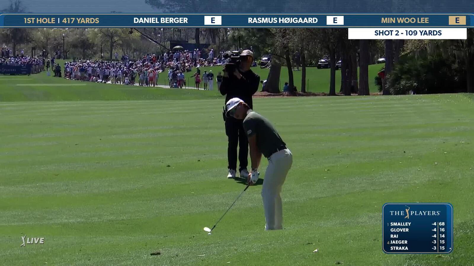 Min Woo Lee | Round 1 | 1st hole | Shot 2 | 2025 THE PLAYERS