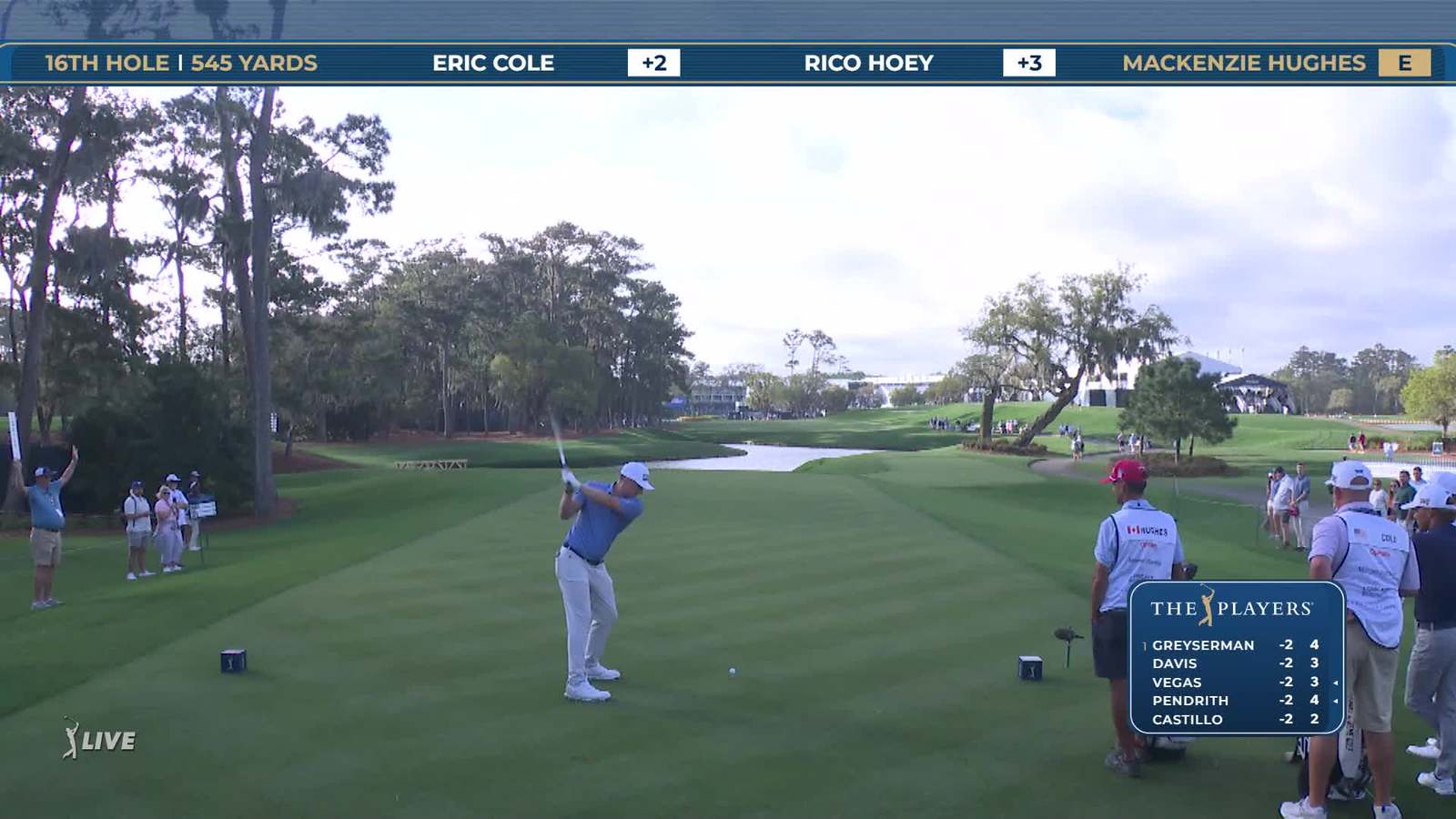 Mackenzie Hughes | Round 1 | 16th hole | Shot 1 | 2026 THE PLAYERS