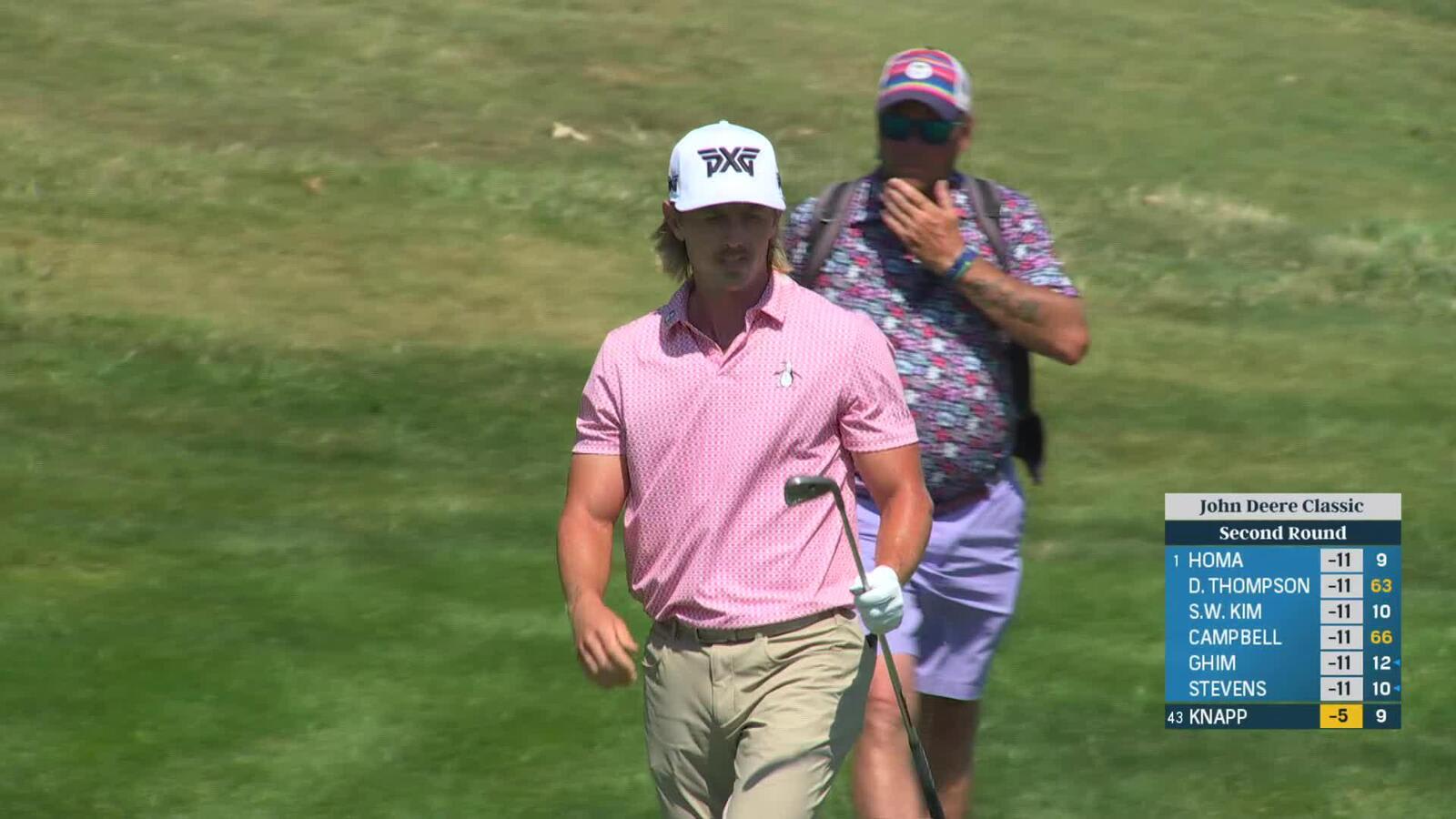 Jake Knapp | Round 2 | 10th hole | Shot 2 | 2025 John Deere