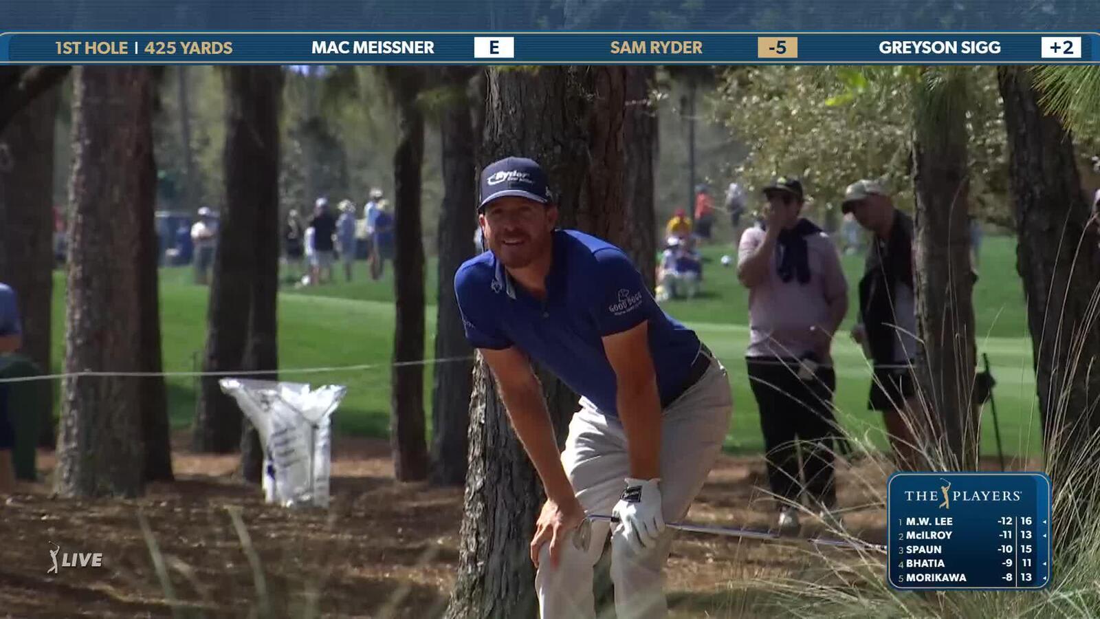 Sam Ryder | Round 2 | 1st hole | Shot 2 | 2025 THE PLAYERS