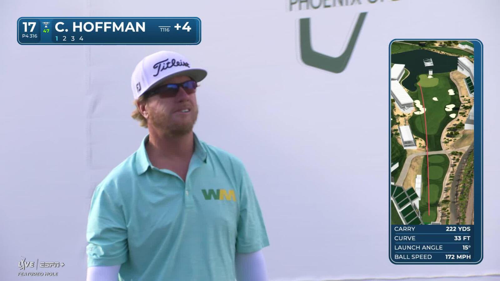 Charley Hoffman | Round 2 | 17th hole | Shot 1 | 2025 WM Phoenix Open