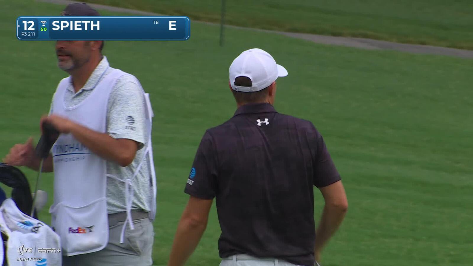 Jordan Spieth | Round 1 | 12th hole | Shot 2 | 2025 Wyndham