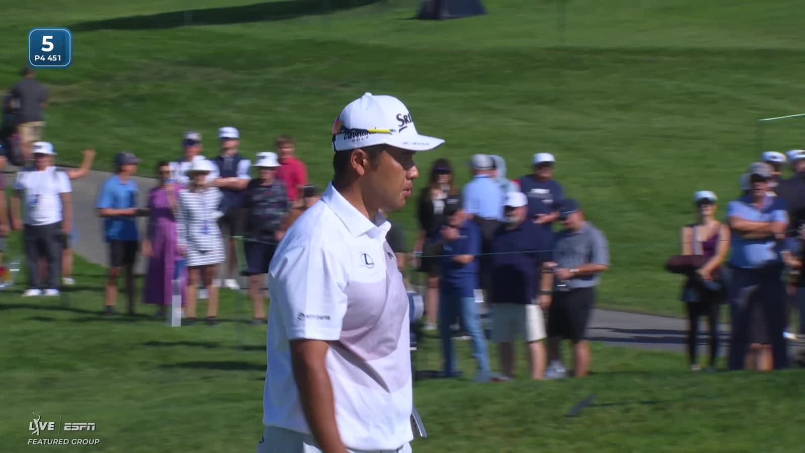 Hideki Matsuyama | Round 3 | 5th hole | Shot 4 | 2026 Farmers