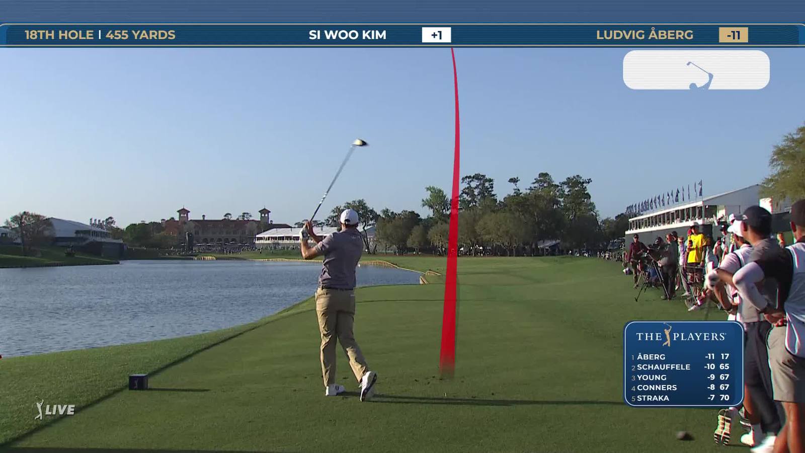Ludvig Aberg | Round 2 | 18th hole | Shot 1 | 2026 THE PLAYERS