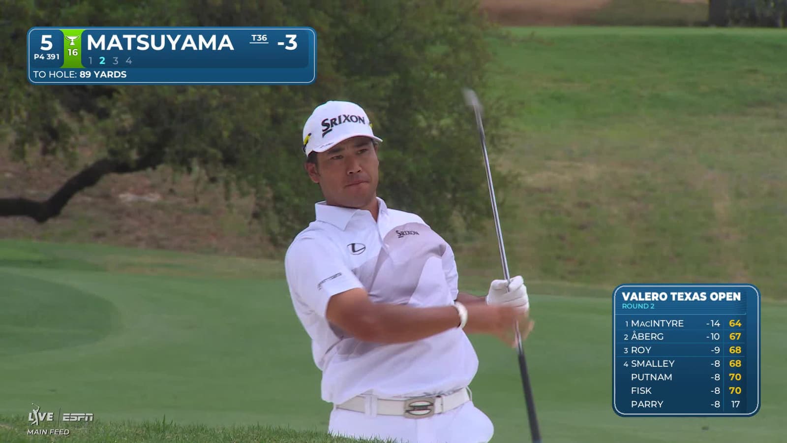 Hideki Matsuyama | Round 2 | 5th hole | Shot 2 | 2026 Valero