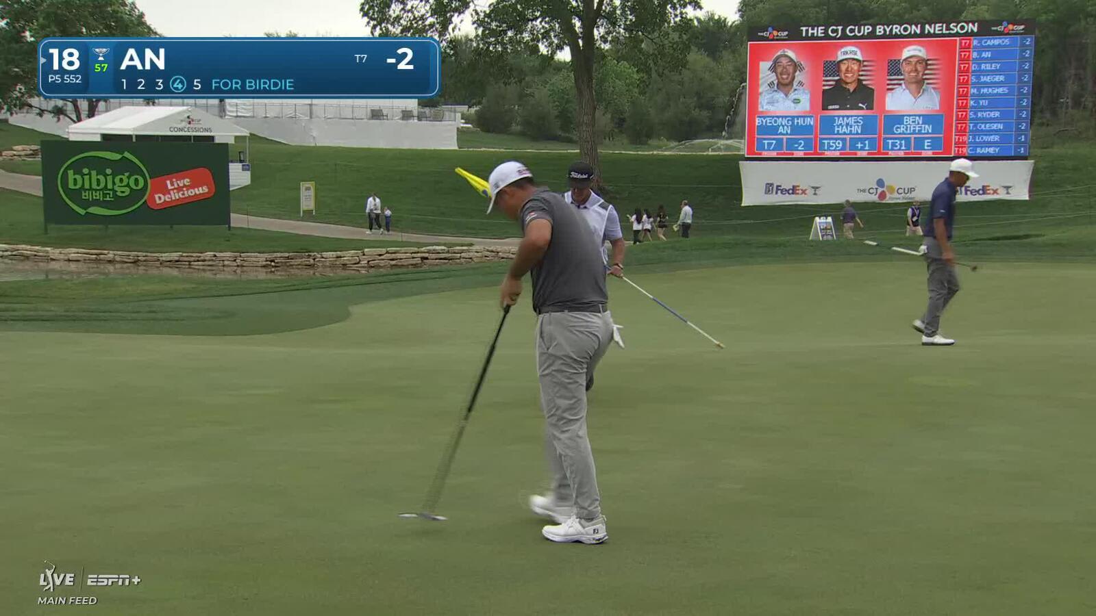 Byeong Hun An | Round 1 | 18th hole | Shot 4 | 2025 THE CJ CUP