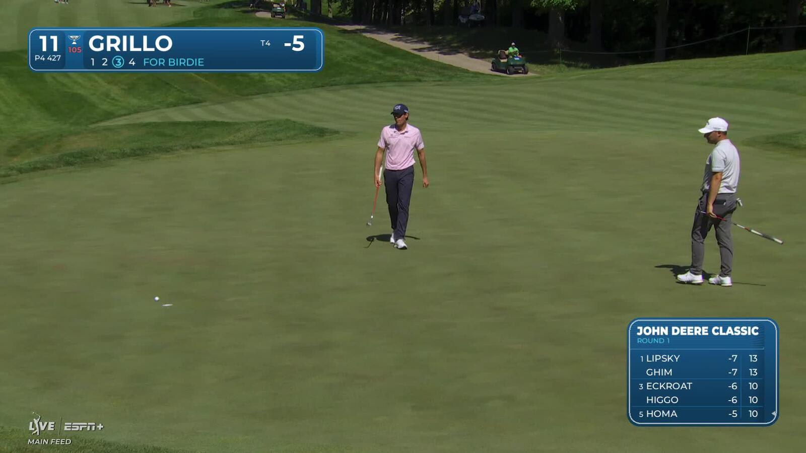 Emiliano Grillo | Round 1 | 11th hole | Shot 3 | 2025 John Deere