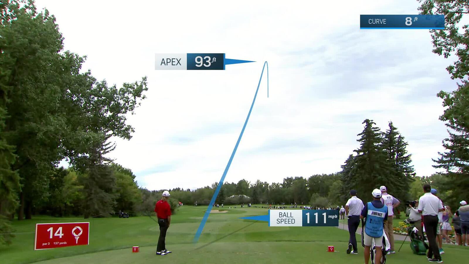 Miguel Angel Jiménez | Round 2 | 14th hole | Shot 1 | 2025 Rogers Charity