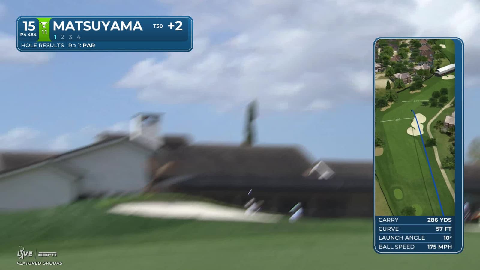 Hideki Matsuyama | Round 2 | 15th hole | Shot 1 | 2026 Arnold Palmer