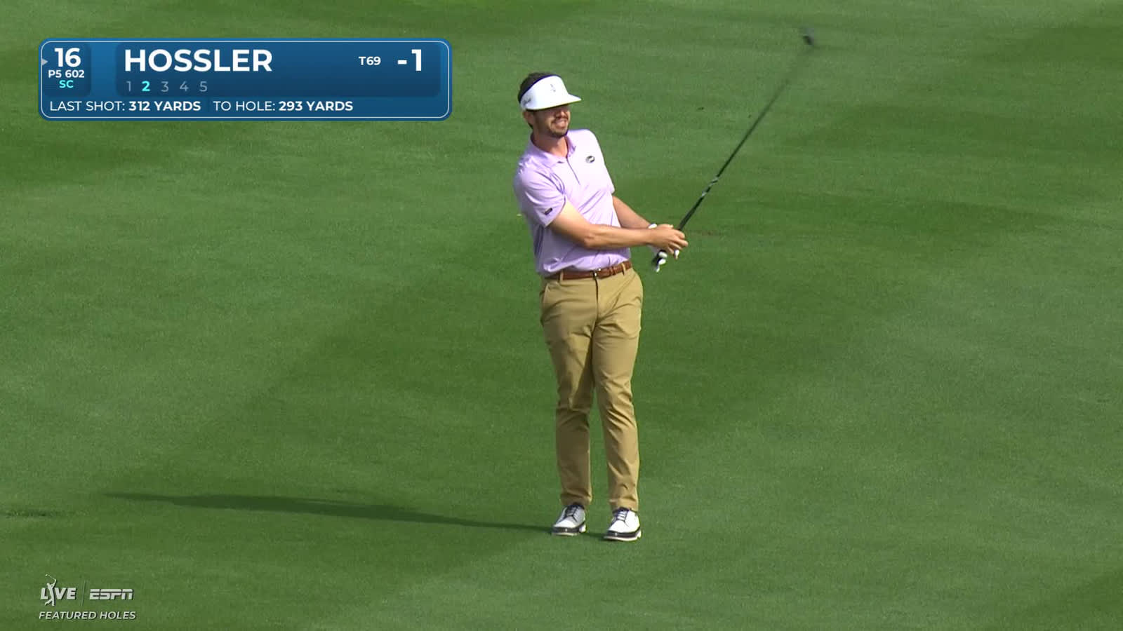 Beau Hossler | Round 1 | 16th hole | Shot 2 | 2026 The American Express