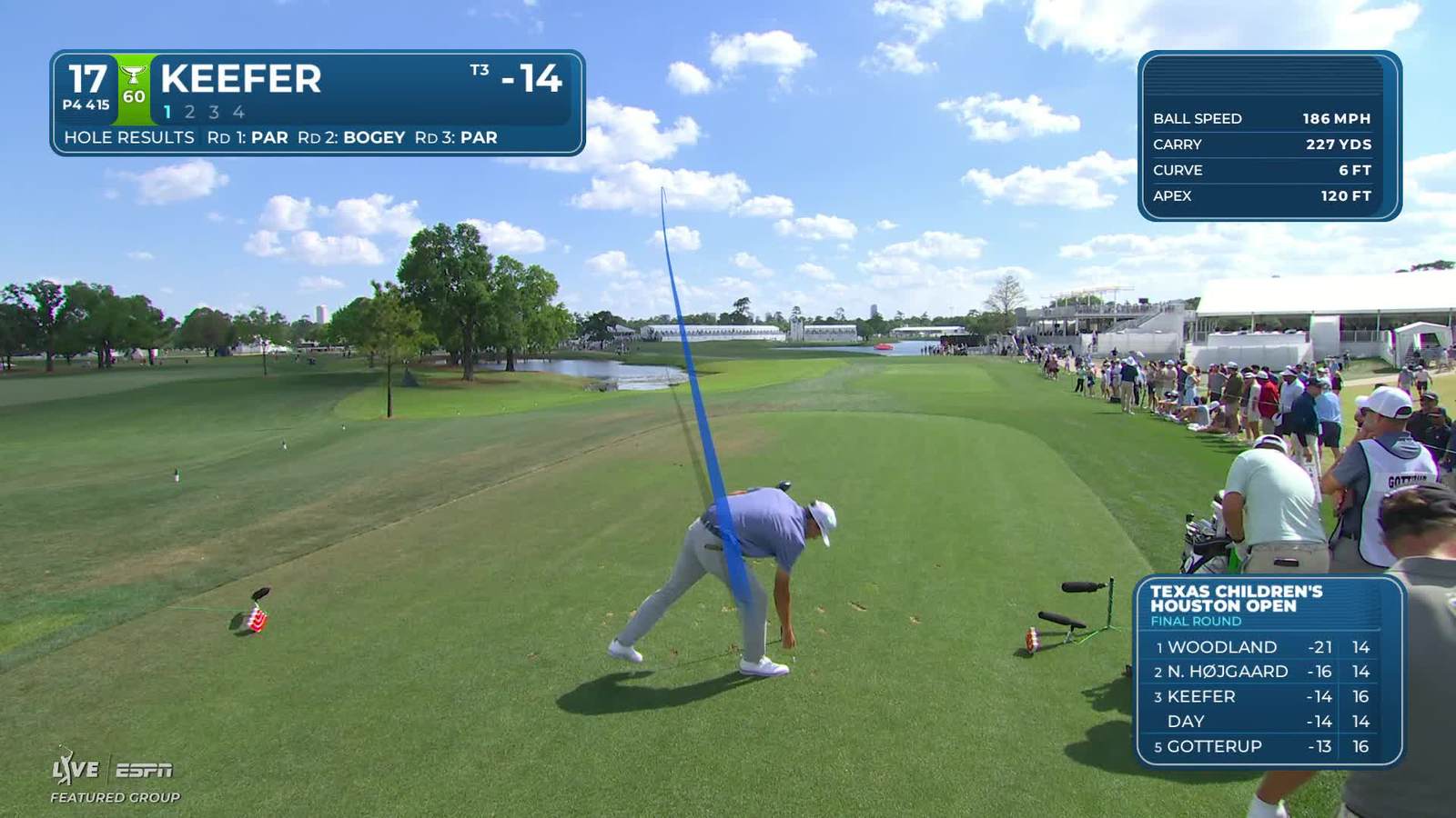 John Keefer | Round 4 | 17th hole | Shot 1 | 2026 Texas Children's