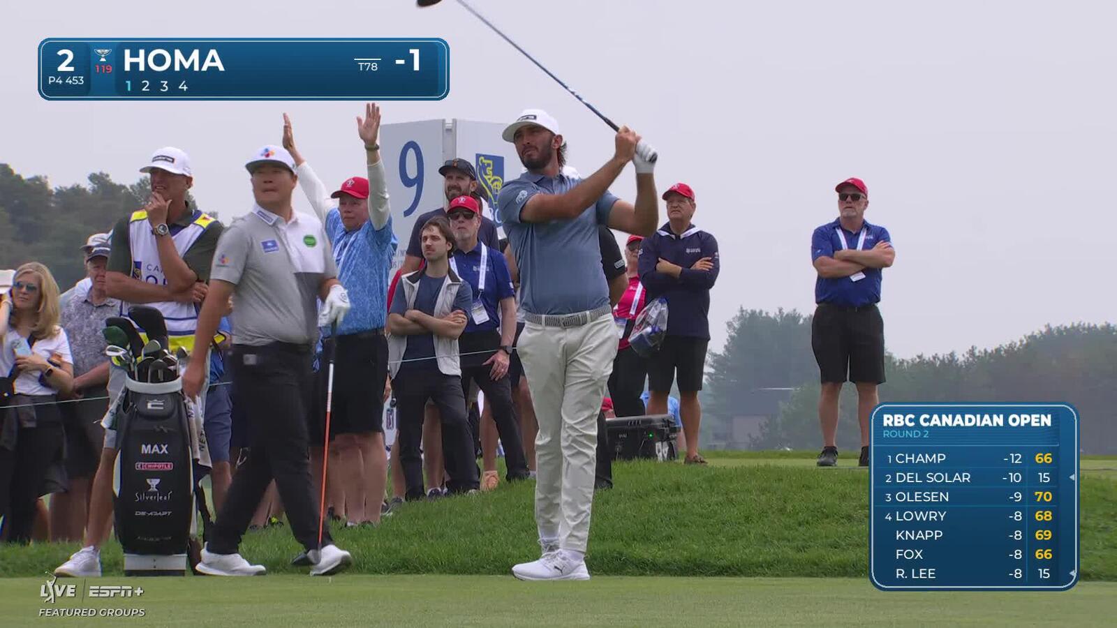Max Homa | Round 2 | 2nd hole | Shot 1 | 2025 RBC Canadian