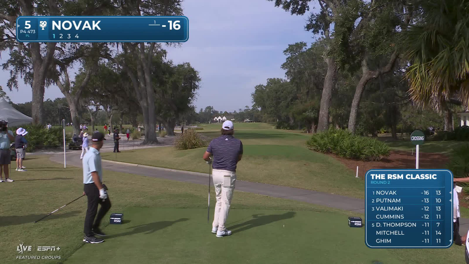 Andrew Novak | Round 2 | 5th hole | Shot 1 | 2025 The RSM Classic