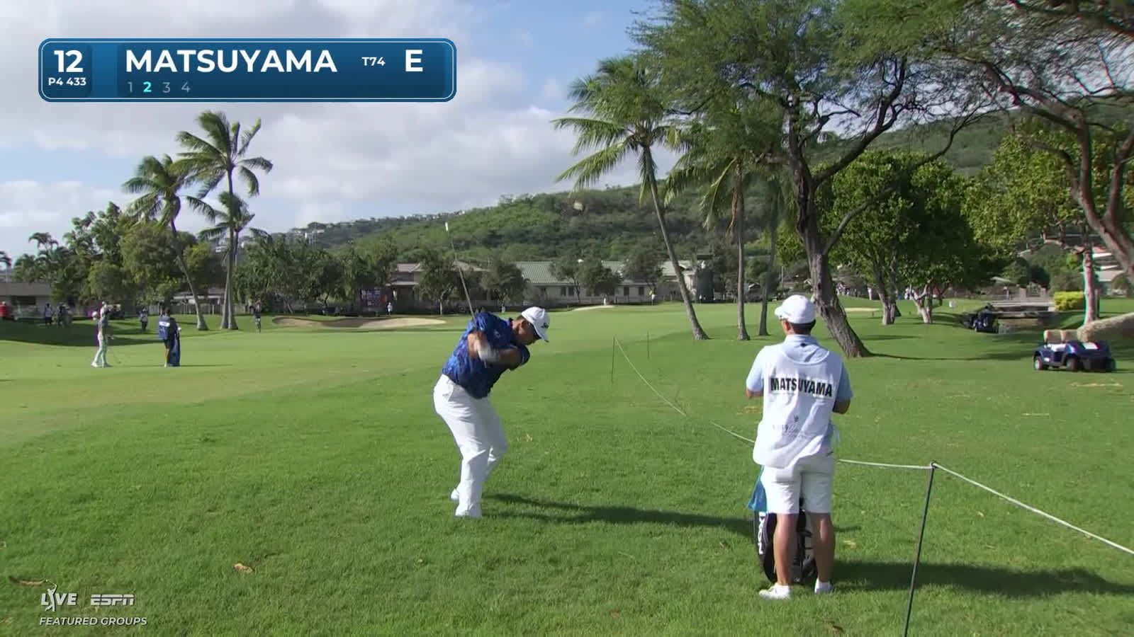 Hideki Matsuyama | Round 1 | 12th hole | Shot 2 | 2026 Sony Open