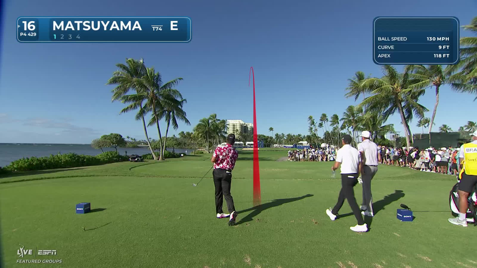 Hideki Matsuyama | Round 2 | 17th hole | Shot 1 | 2026 Sony Open