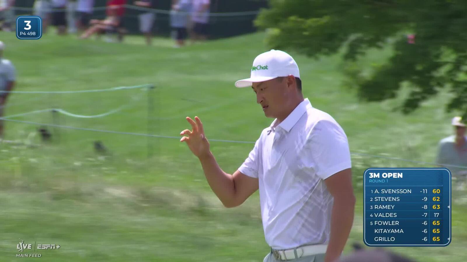 Haotong Li | Round 1 | 3rd hole | Shot 3 | 2025 3M Open
