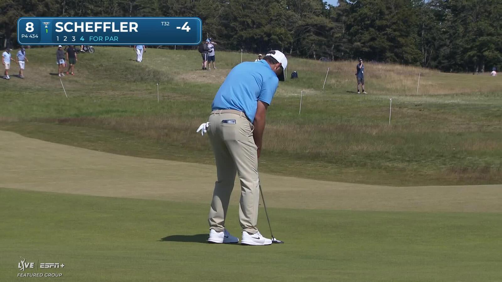 Scottie Scheffler | Round 3 | 8th hole | Shot 4 | 2025 Genesis Scottish Open