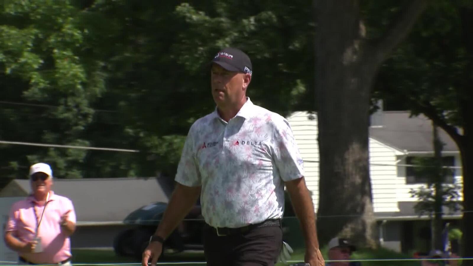Stewart Cink | Round 1 | 8th hole | Shot 2 | 2025 Ally Challenge