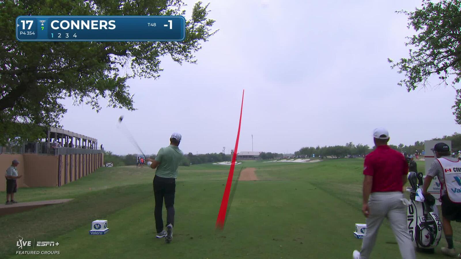 Corey Conners | Round 2 | 17th hole | Shot 1 | 2025 Valero