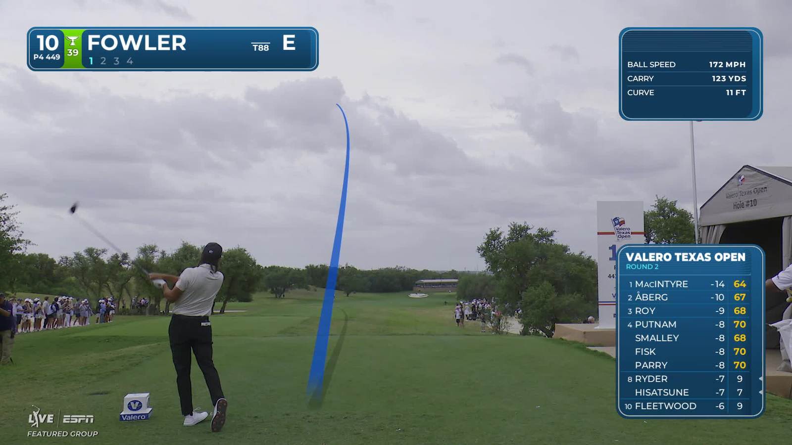 Rickie Fowler | Round 2 | 10th hole | Shot 1 | 2026 Valero