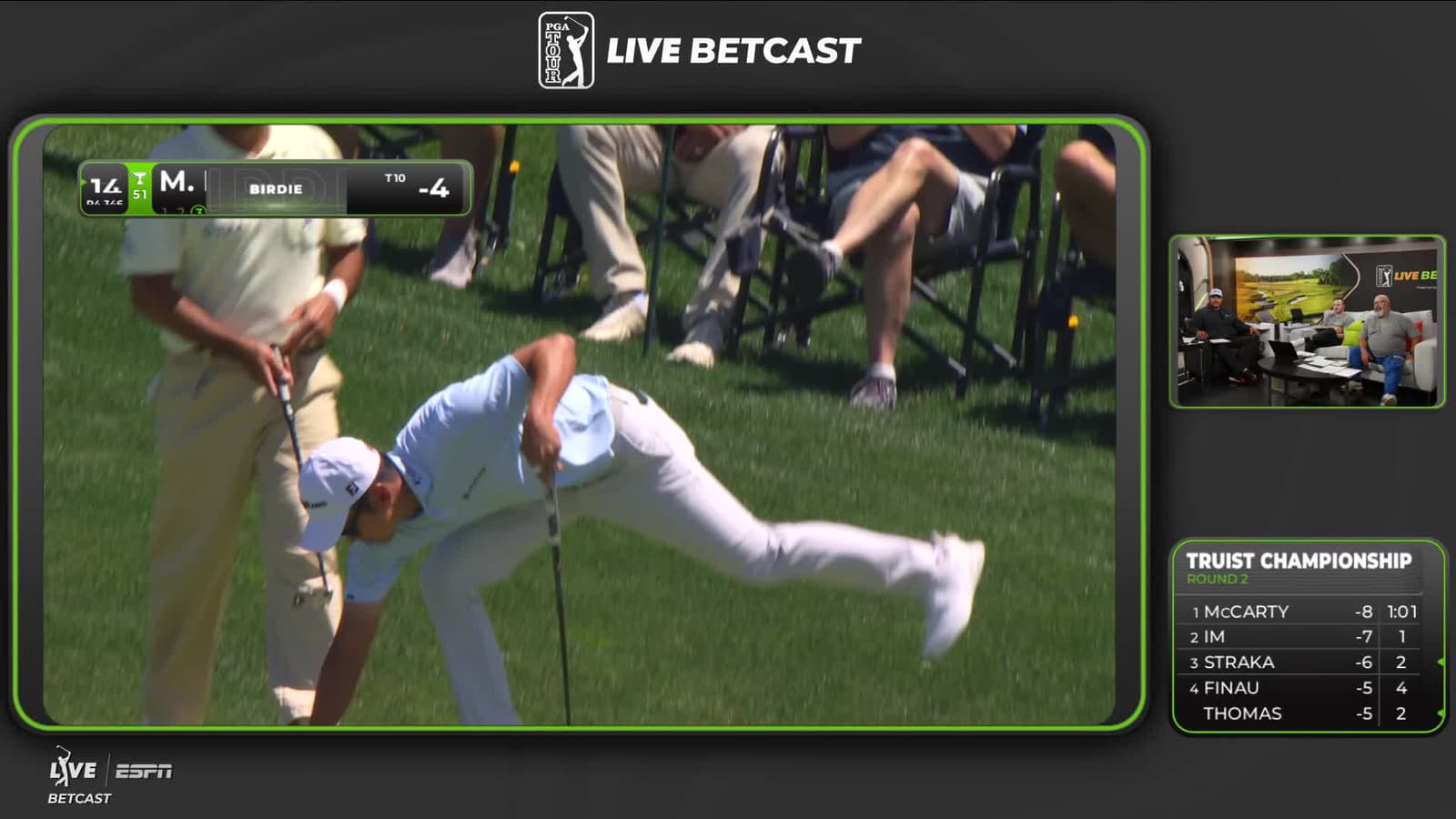 Michael Kim | Round 2 | 14th hole | Shot 3 | 2026 Truist Championship