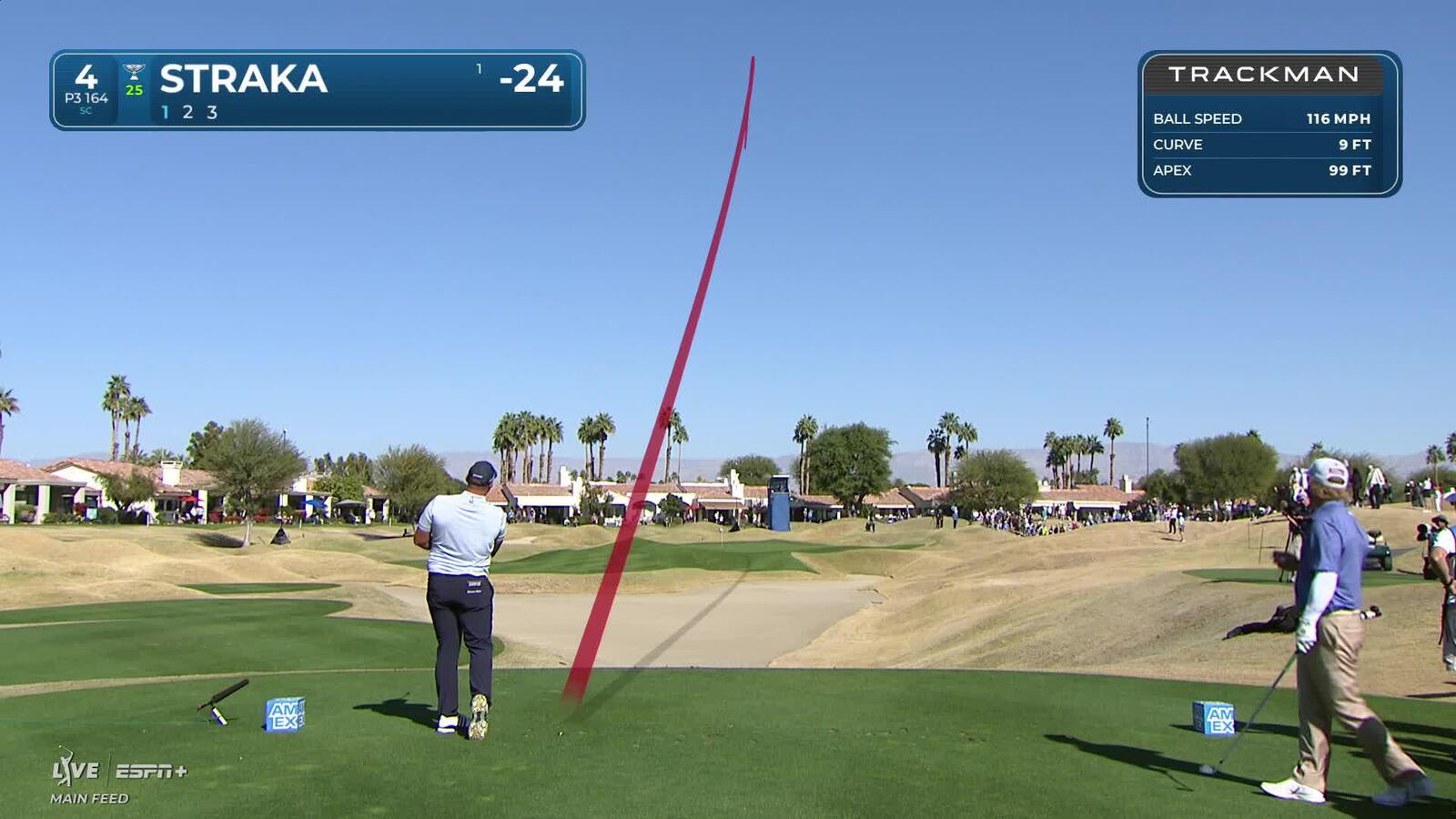 Sepp Straka | Round 4 | 4th hole | Shot 1 | 2025 The American Express