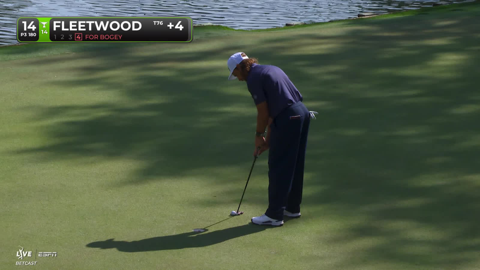 Tommy Fleetwood | Round 1 | 14th hole | Shot 4 | 2026 RBC Heritage