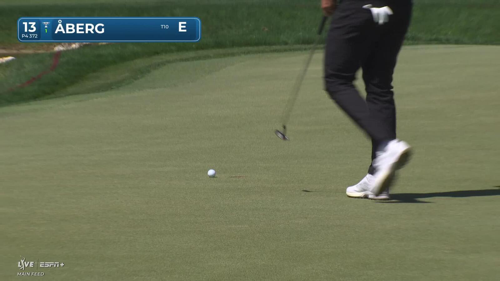 Ludvig Åberg | Round 1 | 13th hole | Shot 4 | 2025 Arnold Palmer