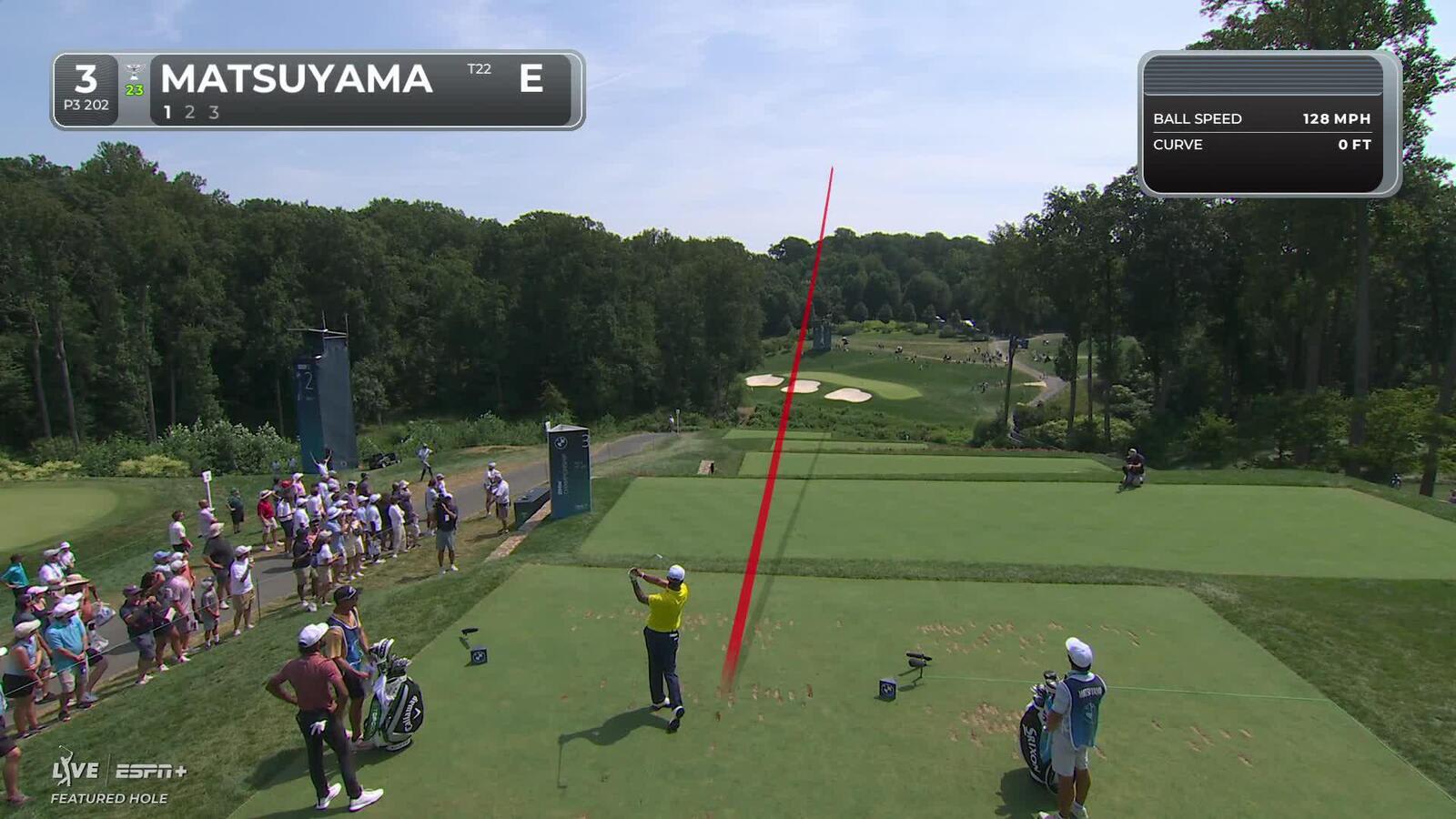Hideki Matsuyama | Round 4 | 3rd hole | Shot 1 | 2025 BMW Championship