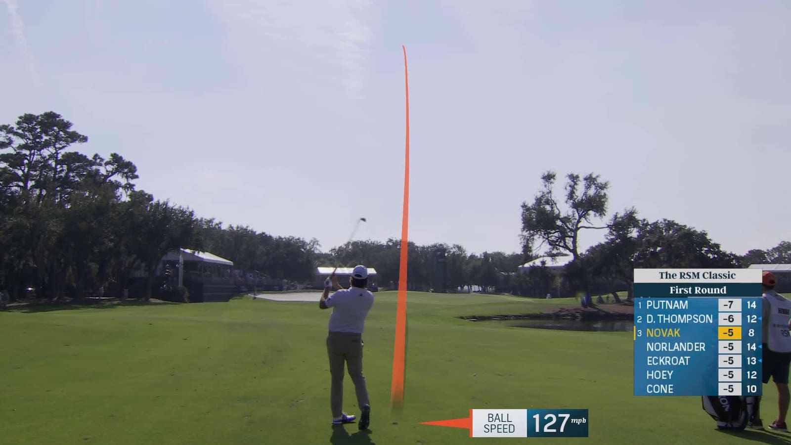 Andrew Novak | Round 1 | 9th hole | Shot 2 | 2025 The RSM Classic