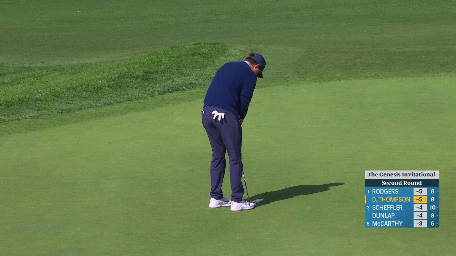 Davis Thompson | Round 2 | 9th hole | Shot 5 | 2025 Genesis