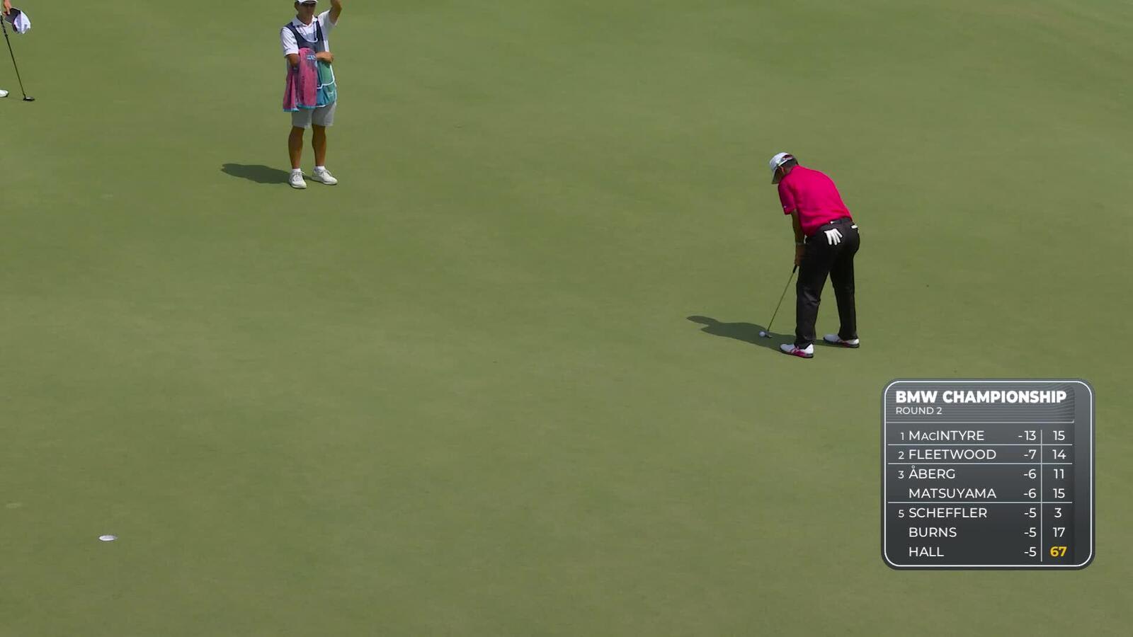 Hideki Matsuyama | Round 2 | 16th hole | Shot 4 | 2025 BMW Championship